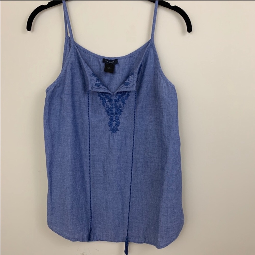 Ann Taylor Denim Cloth Tank
